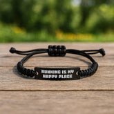 Funny Running Quotes Rope Bracelet Gifts from Men for Running Lovers at Christmas Unique Gifts - Image 2